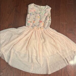 btween Pink Floral Sequin Dress